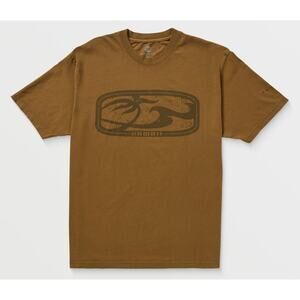 Honolua Surf Co. Men's T-Shirt Antique Logo Short Sleeve Crewneck Tee in Brown